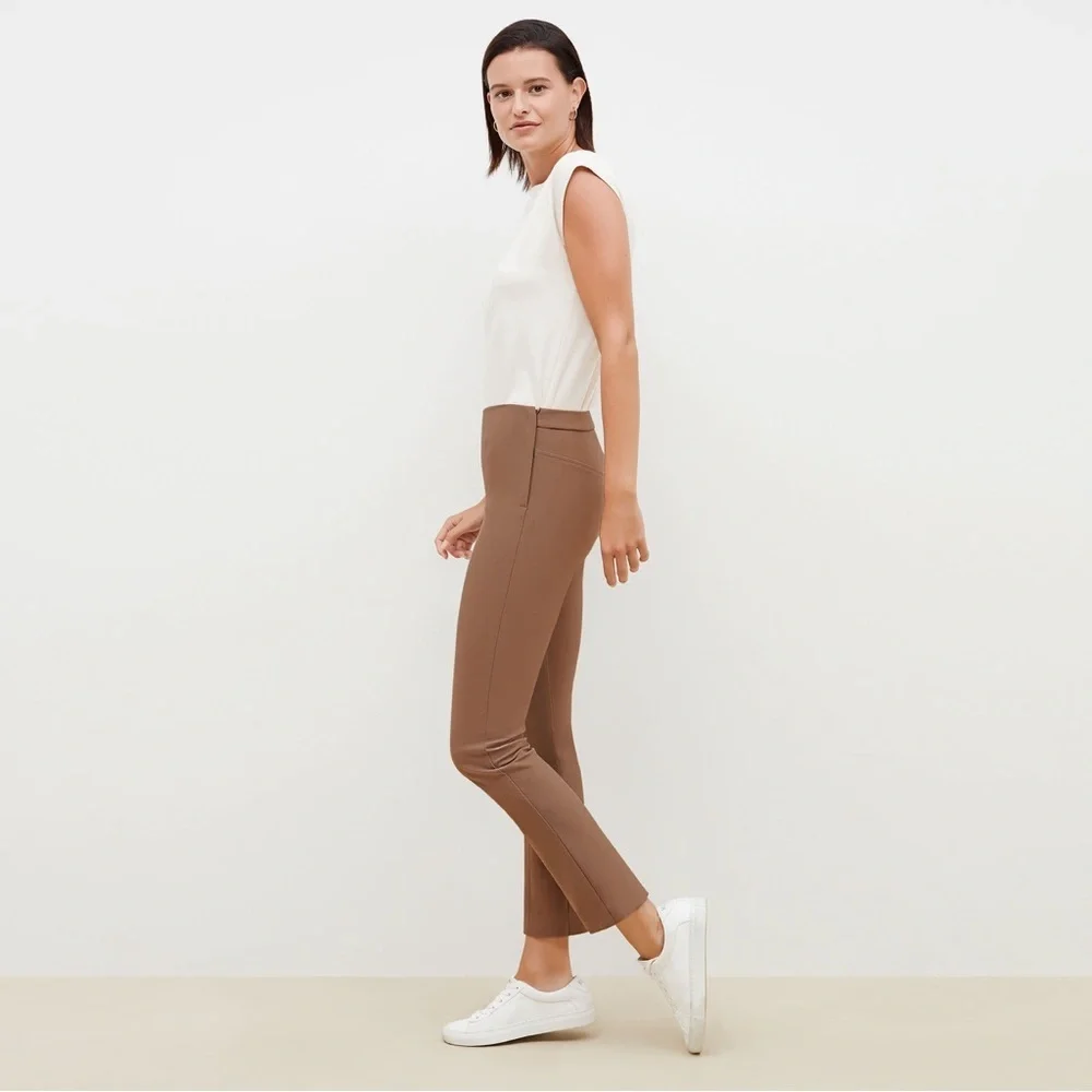 M.M. Lafleur The Foster Cigarette Pant - PowerStretch in Saddle Tan Size 6.